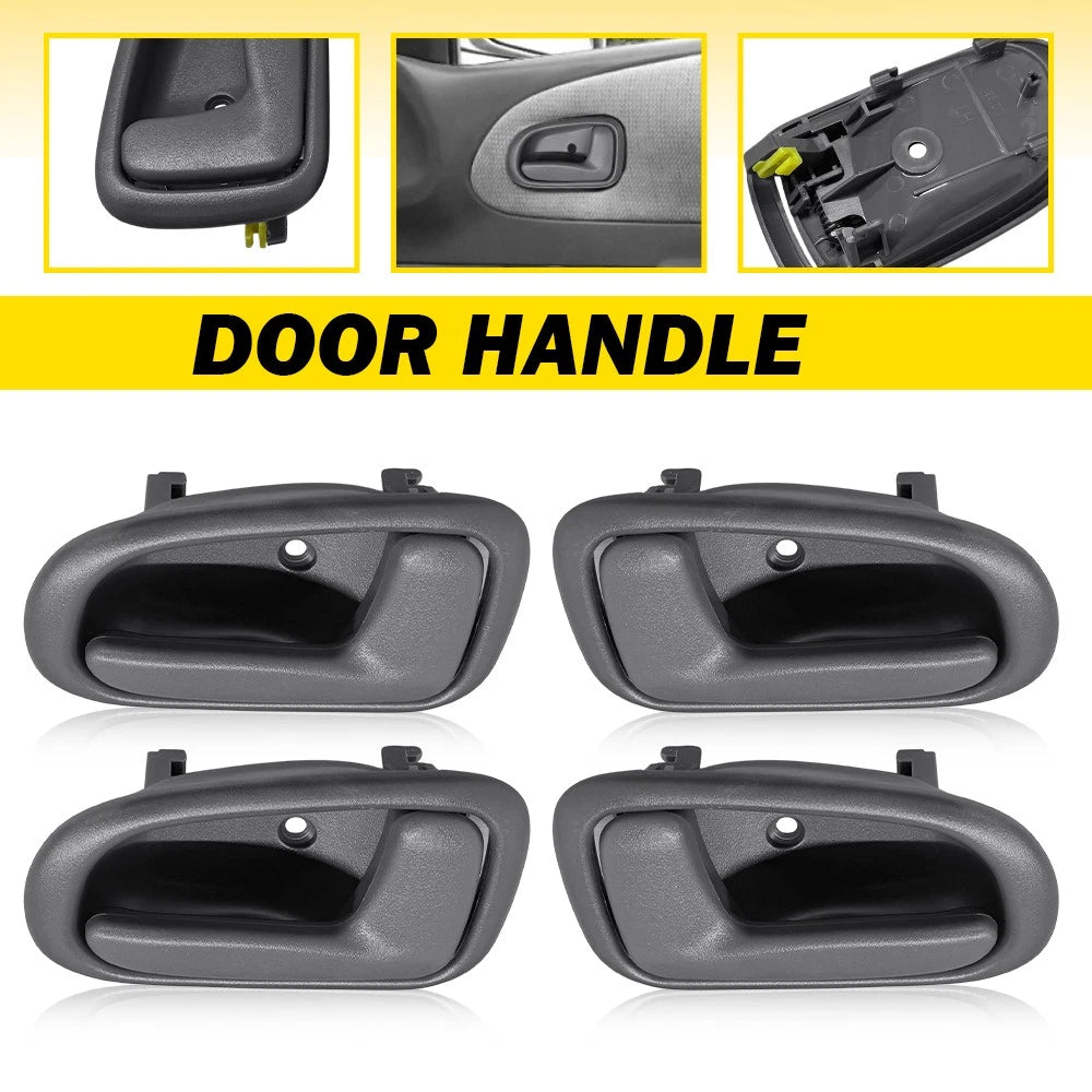 Set of 2 Gray Inner Door Handles for Toyota Corolla (1993–1997)