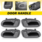 Set of 2 Gray Inner Door Handles for Toyota Corolla (1993–1997)