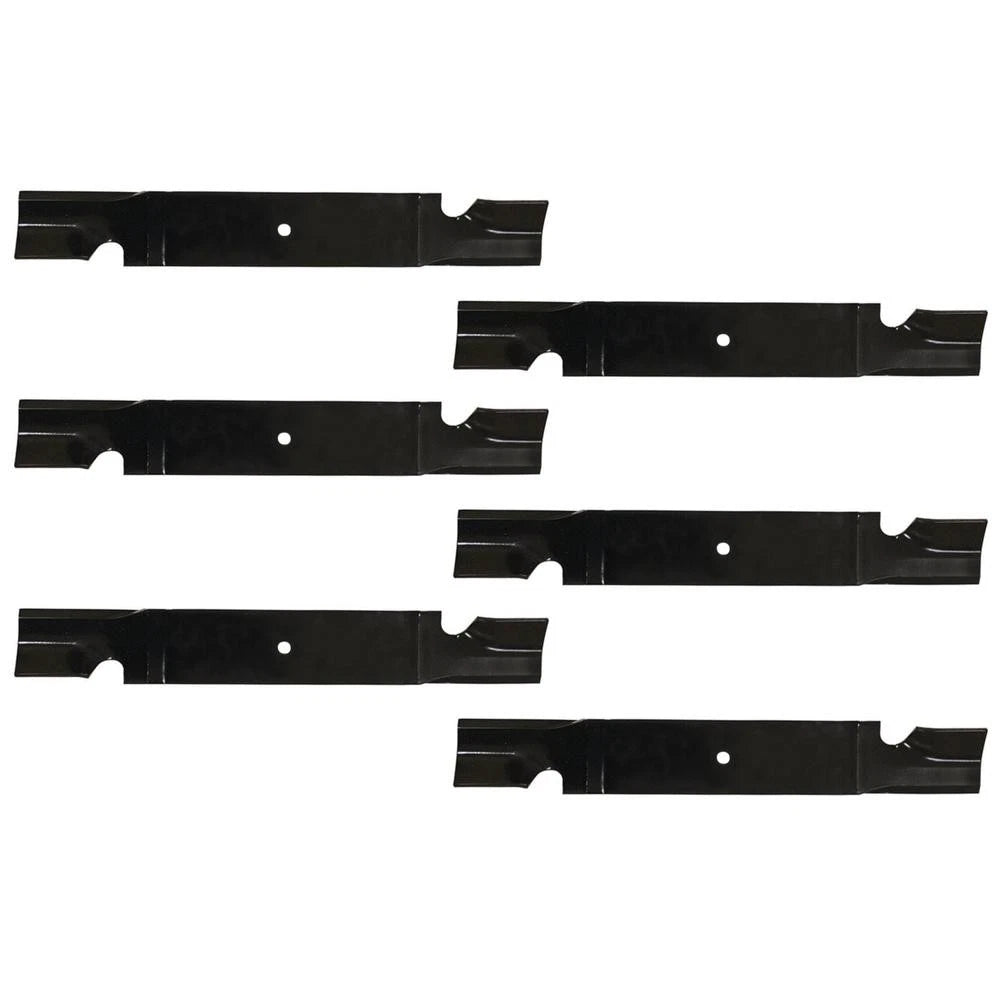 6 Pack Notched High Lift Blades for Grasshopper 320246 (Fits 320-702)
