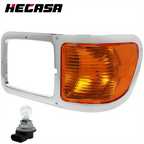Left Headlight Bezel Trim + Corner Signal Light Lens for Ford F650 F750 (2000–2015)