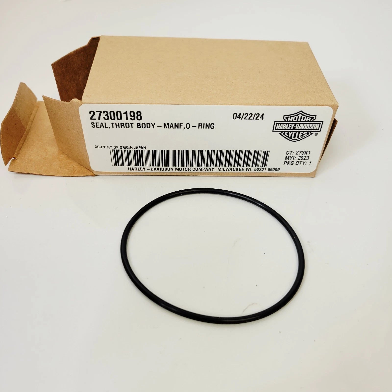 Genuine Intake Manifold O-Ring for Harley-Davidson (2024–Up) 27300198