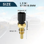 Coolant Temperature Sensor for Ford F-350  1Pcs Gold Tone