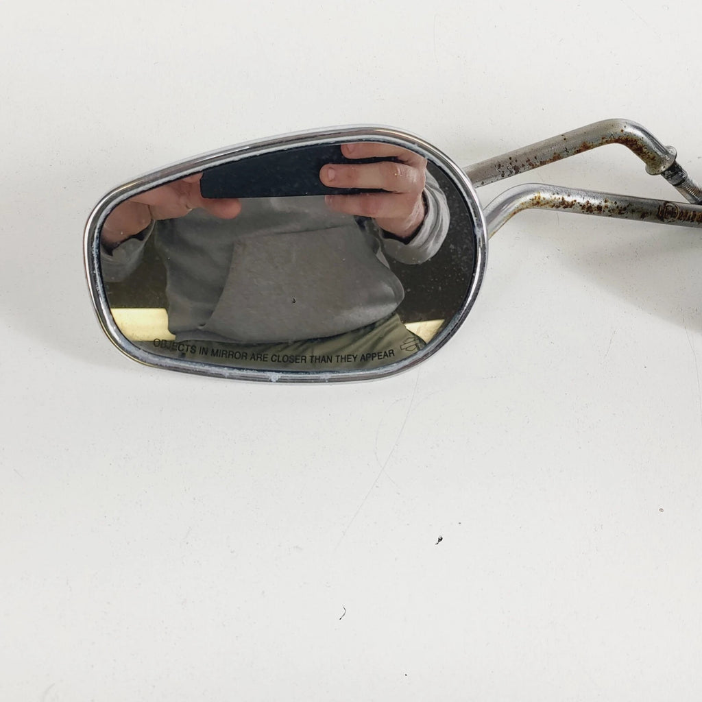 Set of 2 Chrome Stem Mirrors for Harley Davidson Touring Dyna Softail (OEM)