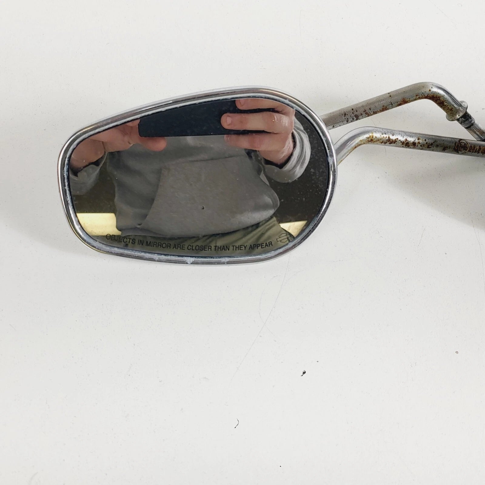 Set of 2 Chrome Stem Mirrors for Harley Davidson Touring Dyna Softail (OEM)