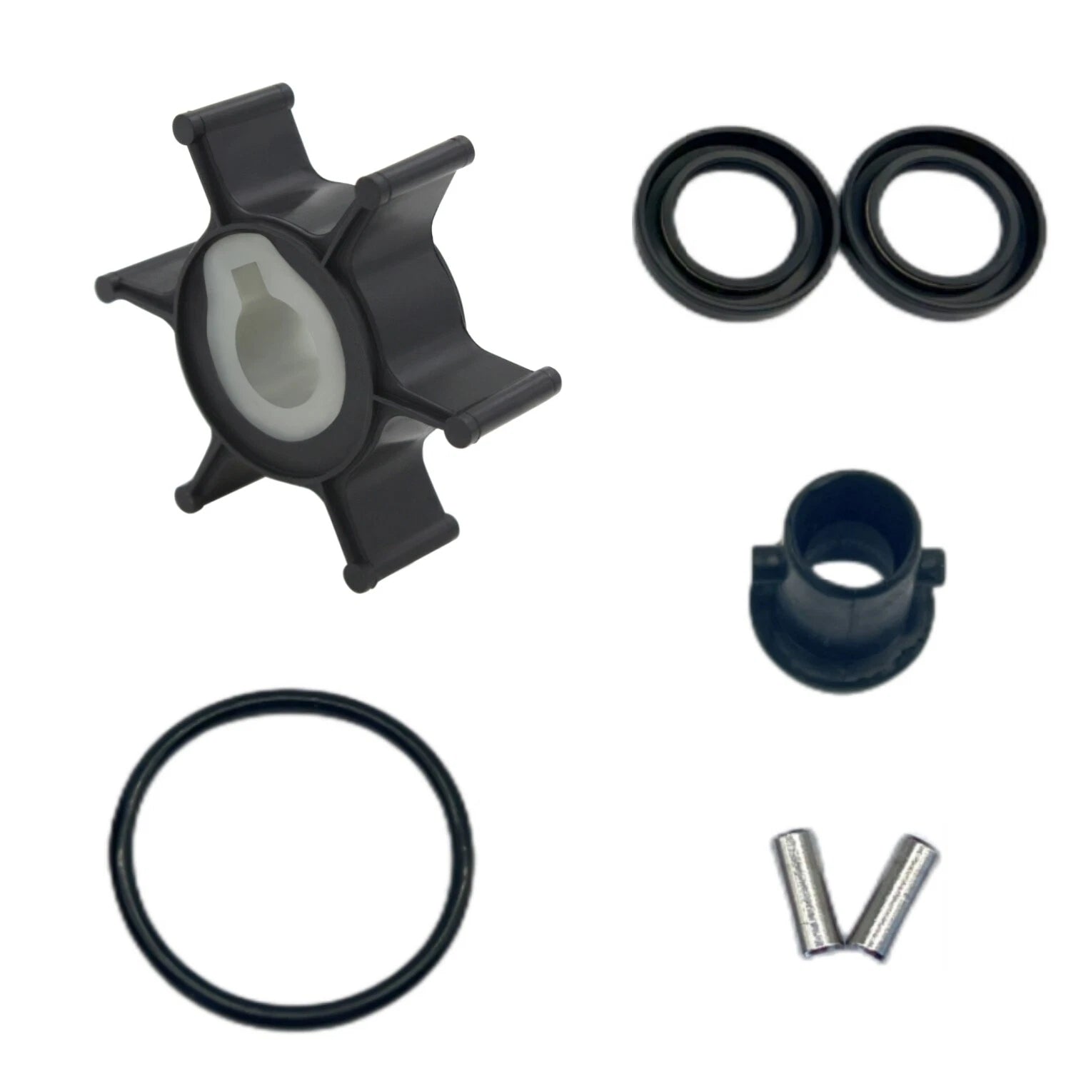 Water Pump Impeller Kit 646-44352-01 for Yamaha 2-Stroke 2HP (1990–2000)