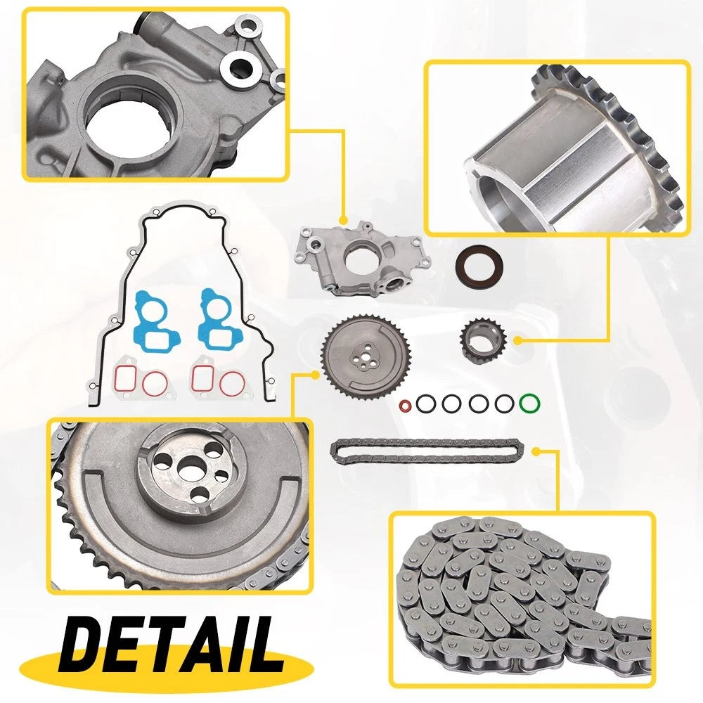 Timing Chain Kit with Oil Pump for Silverado 1500/2500/3500 (1999–2015)