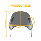 5-7" Motorcycle Smoked Headlight Fairing Windscreen for