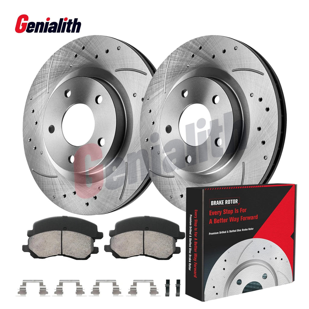Front Brake Rotors & Pads for Jeep Compass Patriot Dodge Caliber Avenger (2007–2017)
