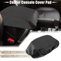 Center Console Armrest Cover for Dodge Durango (2011–2021) Black Red Stitches 723115424430