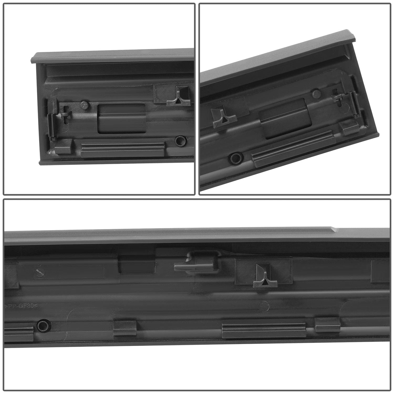 Tailgate Molding for Ford F-150 (2009–2014) Black Factory Style w/ Flex Step
