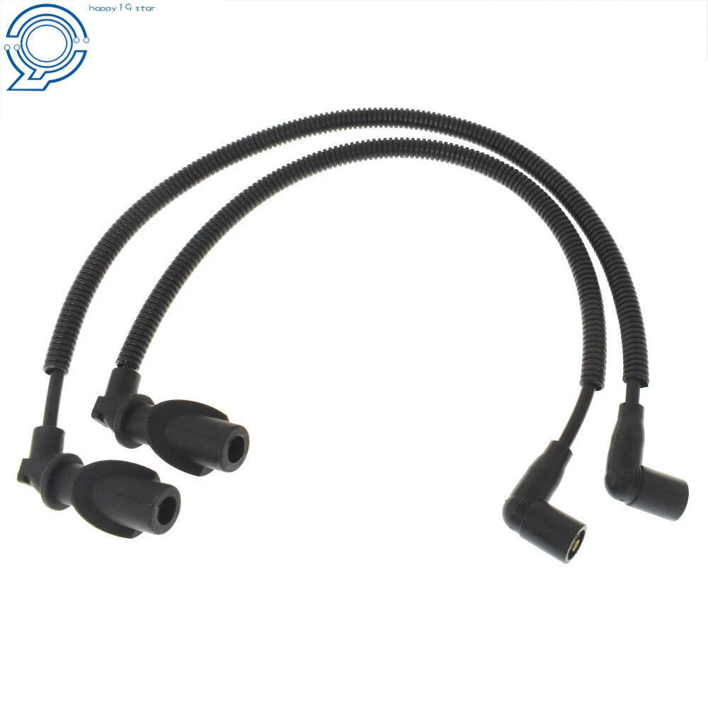 2X Ignition Coil Spark Plug Cap & Wire for Polaris Ranger 700 (2005–2009)