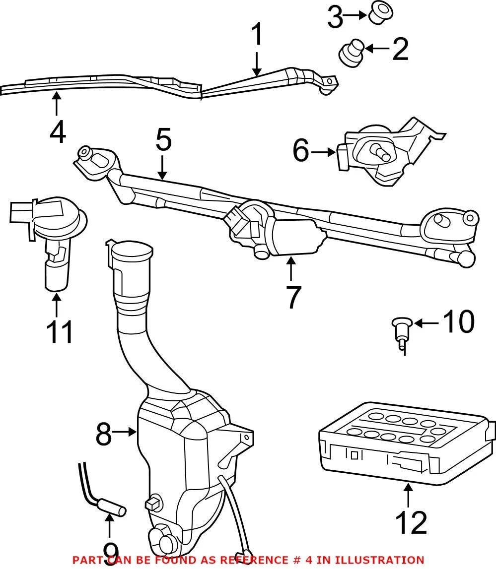 OEM Front Windshield Wiper Blade for Chrysler 300, Dodge Charger (2005–2023)