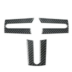 3 x Carbon Fiber Interior Steering Wheel Cover Trim for Ford Mustang (2005–2009)
