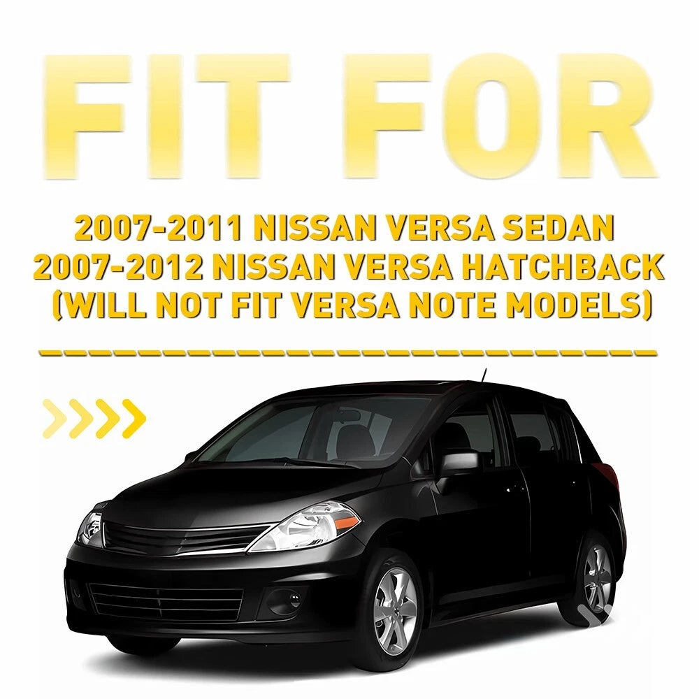 2X Front Side Cowl Extension Covers for Nissan Versa Tiida (C11)