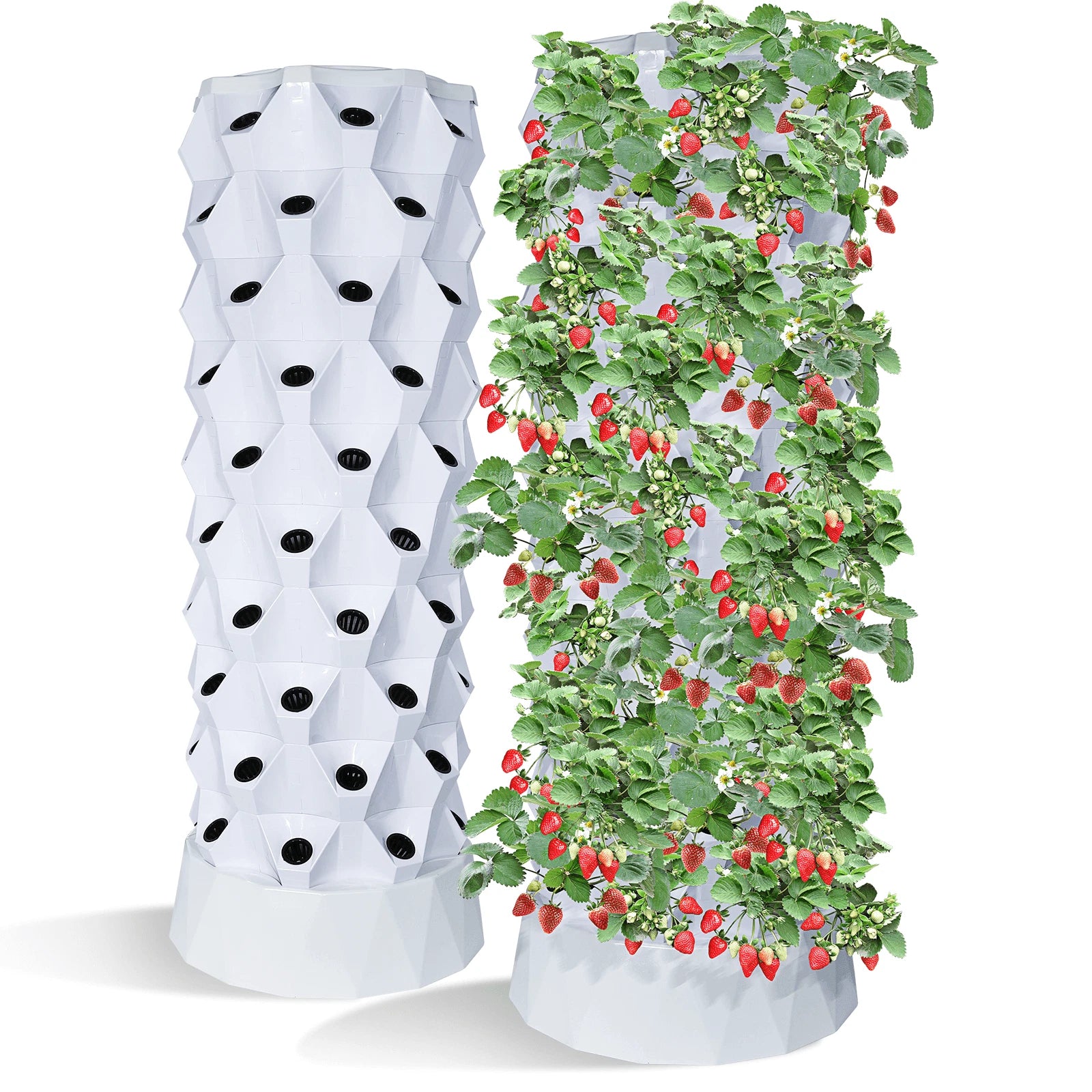 Set of 80 Vertical Hydroponic Pots for Indoor & Outdoor Growing