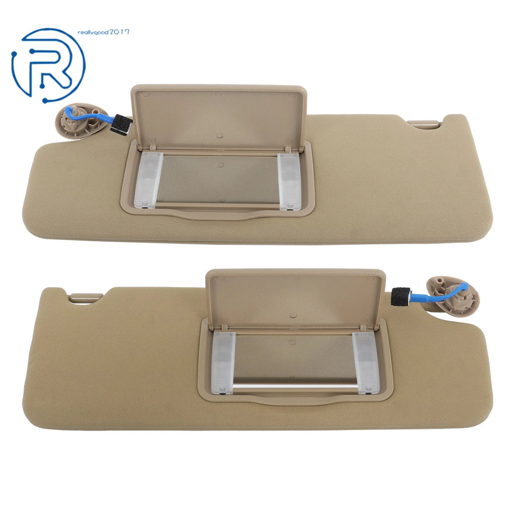 Sun Visors Pair with Lights and Mirror for Honda Ridgeline/Pilot/Passport (2016-2023)