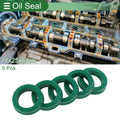 Set of 5 Oil Seal Rotary Shaft Seal 17x25x6mm High Pressure Green