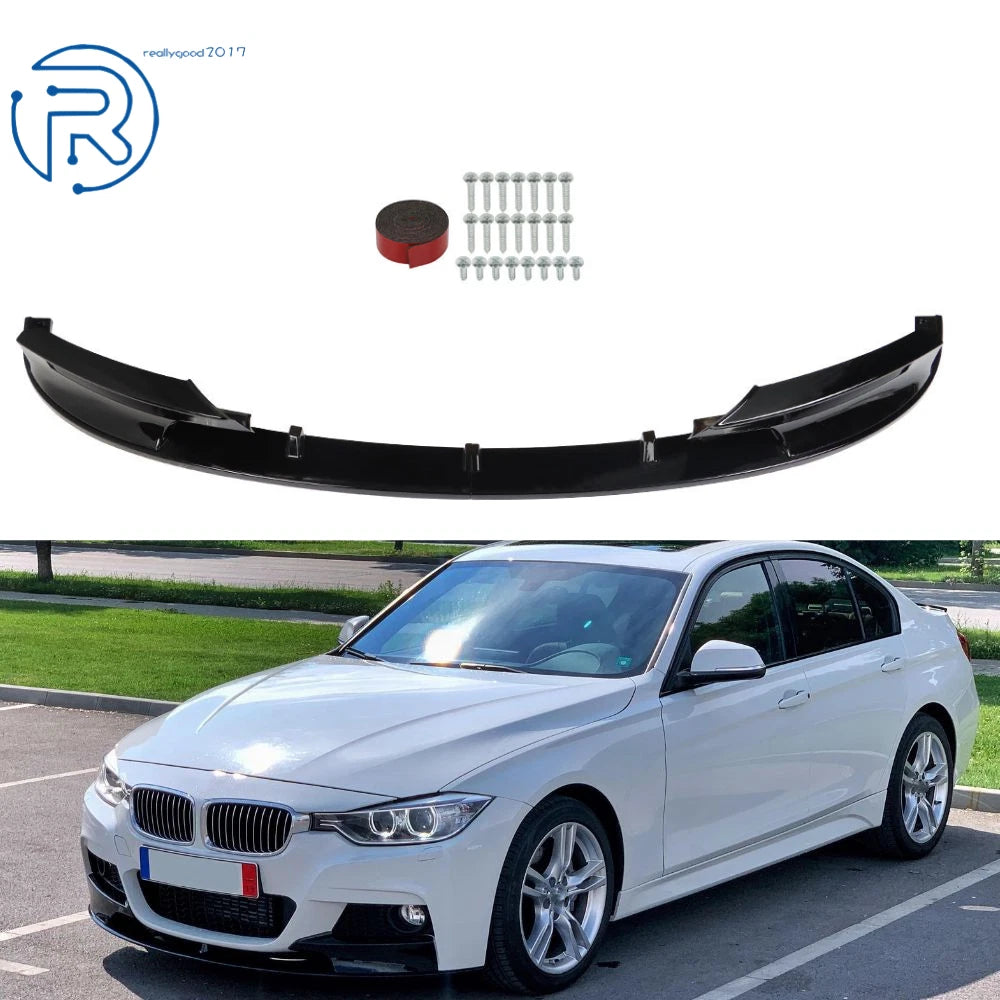 Front Bumper Spoiler Lip Set for BMW 3 Series F30 (2012–2018)