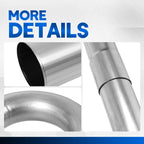 16Pcs 3" Exhaust Tube Mandrel Bend Piping Kit for Custom Applications