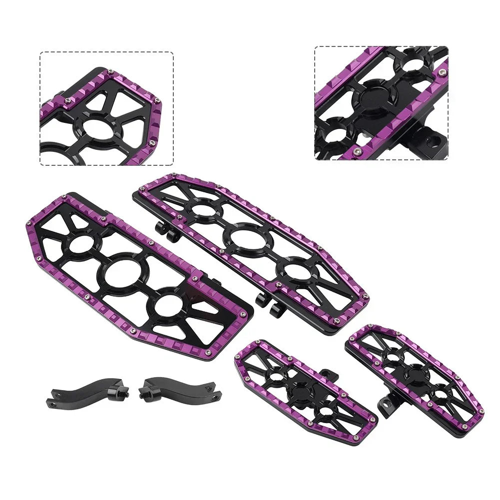 Alu Front Floorboard & Rear Foot Pegs with Mounts for Harley Touring (1993-2023)