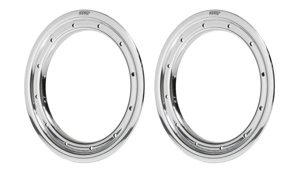 2X Polished Replacement Beadlock Rings for DWT Alumilte Rok'N Lock G2 G3 (8")