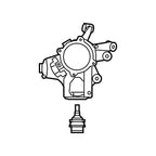 Rear Driver Suspension Knuckle & Ball Joint for Dodge Jeep (OEM)