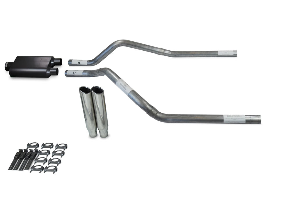 Dual Exhaust Kit for Chevy Blazer (1995–1999) 2.5" 2 Chamber Muffler