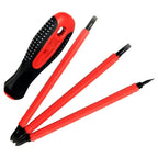 Insulated Screwdriver Bits Set of 4 for Electrician Tools (PH0, PH2)