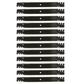 12 Pack Toothed Mulching Mower Blades for SCAG 72" (Fits 396-764, 481709, 48112, 48113)