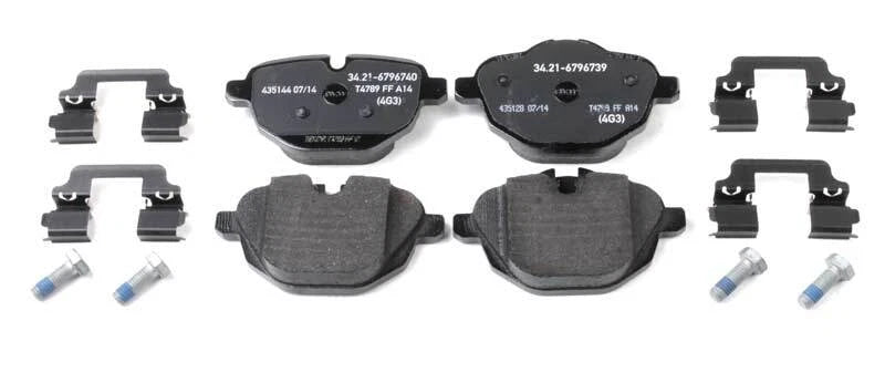 Set of 4 Rear Disc Brake Pads for BMW F25 F26 X3 X4 Z4 (2011–2018) 34 21 6 796 741