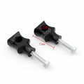 Set of 2 Black 7/8" 22mm Bar Clamp Risers for Dirt Bike ATV Quad
