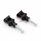 Set of 2 Black 7/8" 22mm Bar Clamp Risers for Dirt Bike ATV Quad