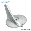 Zinc Anode Trim Tab for Tohatsu Outboard 60-140HP (2T) (3B7-60217-0)