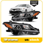 2Pcs Full LED Headlight with Bulbs for Toyota Camry (2018–2024)