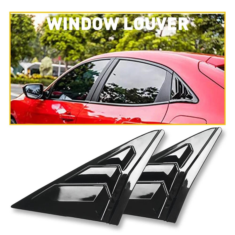 Quarter Window Louver Cover for Honda Civic (2016–2020) Carbon Fiber