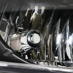 Set of 2 Headlights for Chevy HHR (2006–2011) Halogen Black Housing Clear