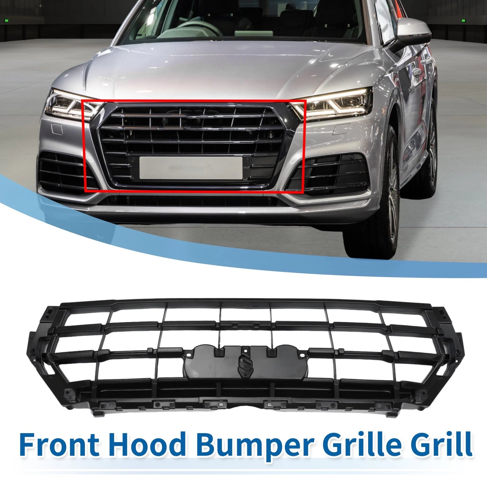 Front Inner Bracket Support Bumper Grille for Audi Q5L (2018–2020) No.80D853692