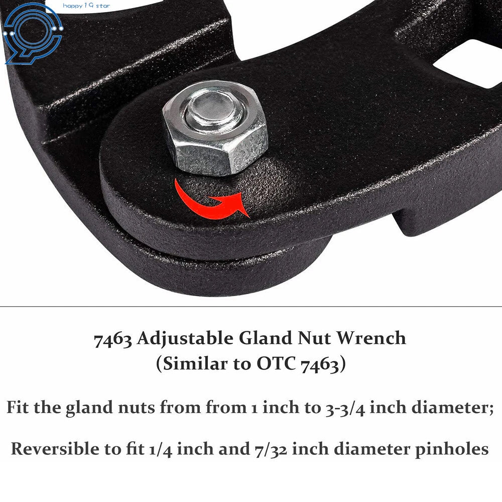 Adjustable Gland Nut Wrench for Hydraulic Cylinders