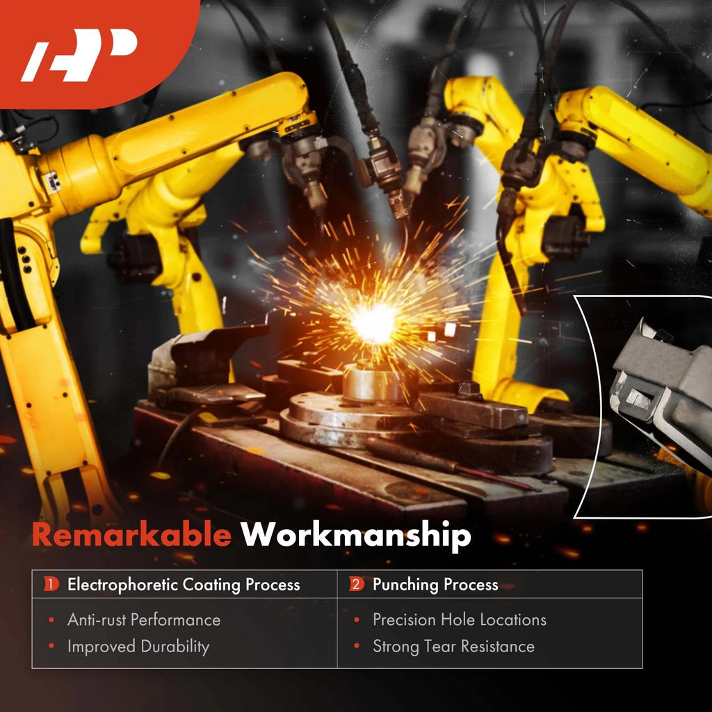 2Pcs Front Black Brake Dust Shields for Ford Fusion Lincoln MKZ (2017–2020)