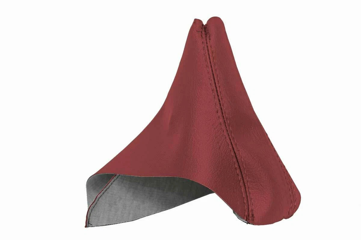 Leather Emergency Brake Boot Cover for BMW E90 (2005–2013) Red