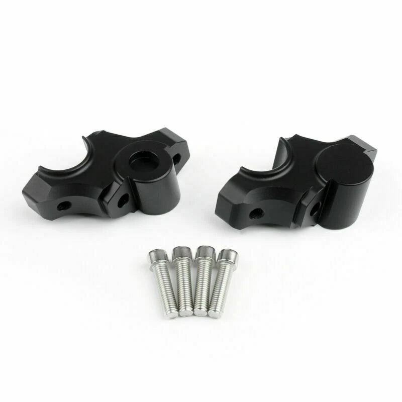 Handlebar Bar Risers 15mm Up 30mm Back for Yamaha MT-09 XSR900 (2012–2020)