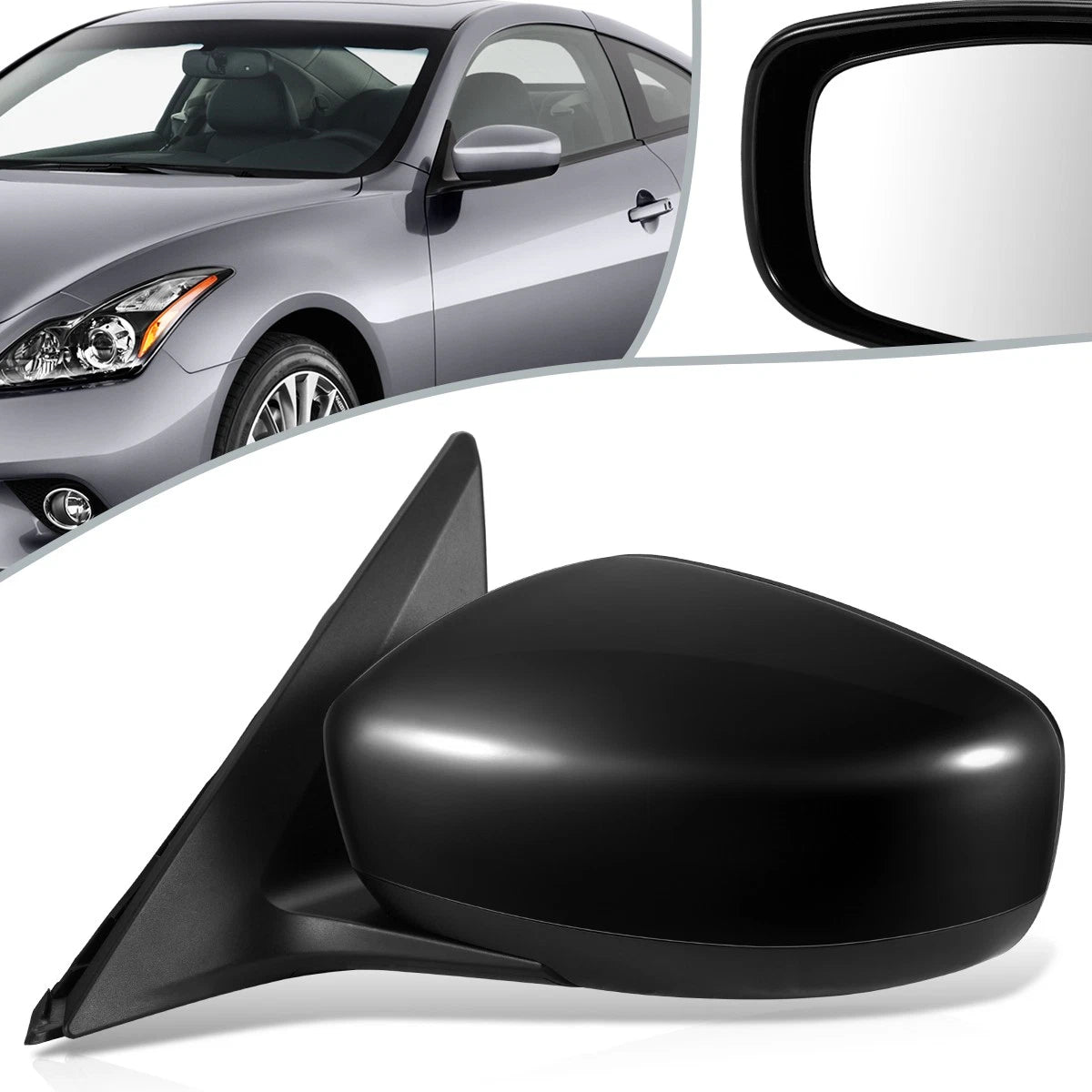 Power Folding Heated Side Mirror Left for Infiniti G37 Convertible (2009–2013) IN1320126