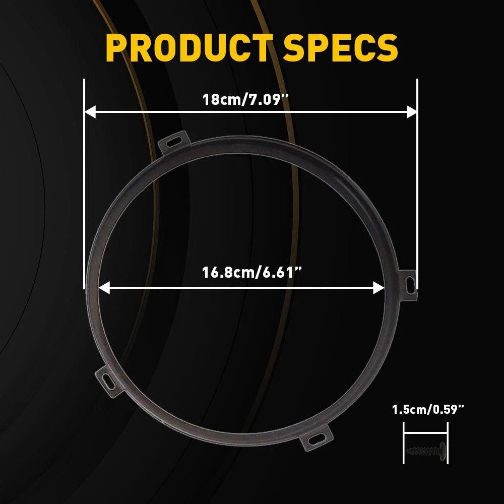 7'' Headlight Ring Bracket for Jeep Wrangler JK (2007–Present)