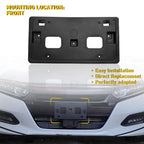 Front License Plate Holder Bracket for Honda Accord 4dr (2018–2022) HO1068127