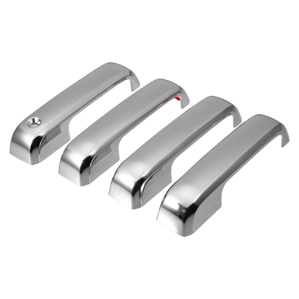 Top Half Mirror Cover Cap + Door Handle Cover for Ford F150 (2015–2023) Chrome