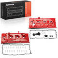 2X Red Engine Valve Covers with Gaskets for Nissan 