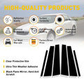 Gloss Black Door Pillar Window Post Cover Trim for Honda Accord (2008–2012)