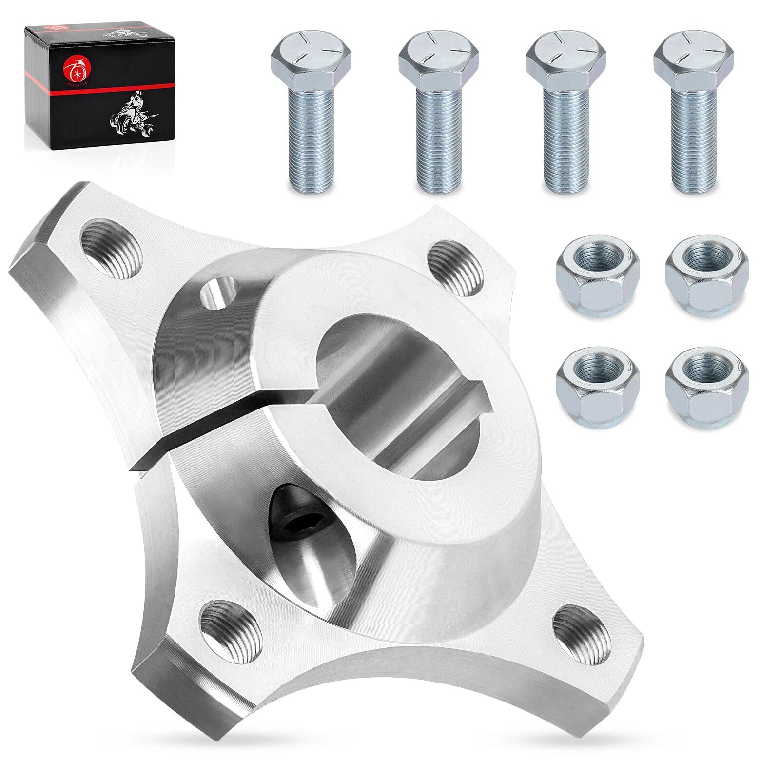 Set of 4 Aluminum Rear Wheel Hubs for Go Kart (1-1/4" Bore)