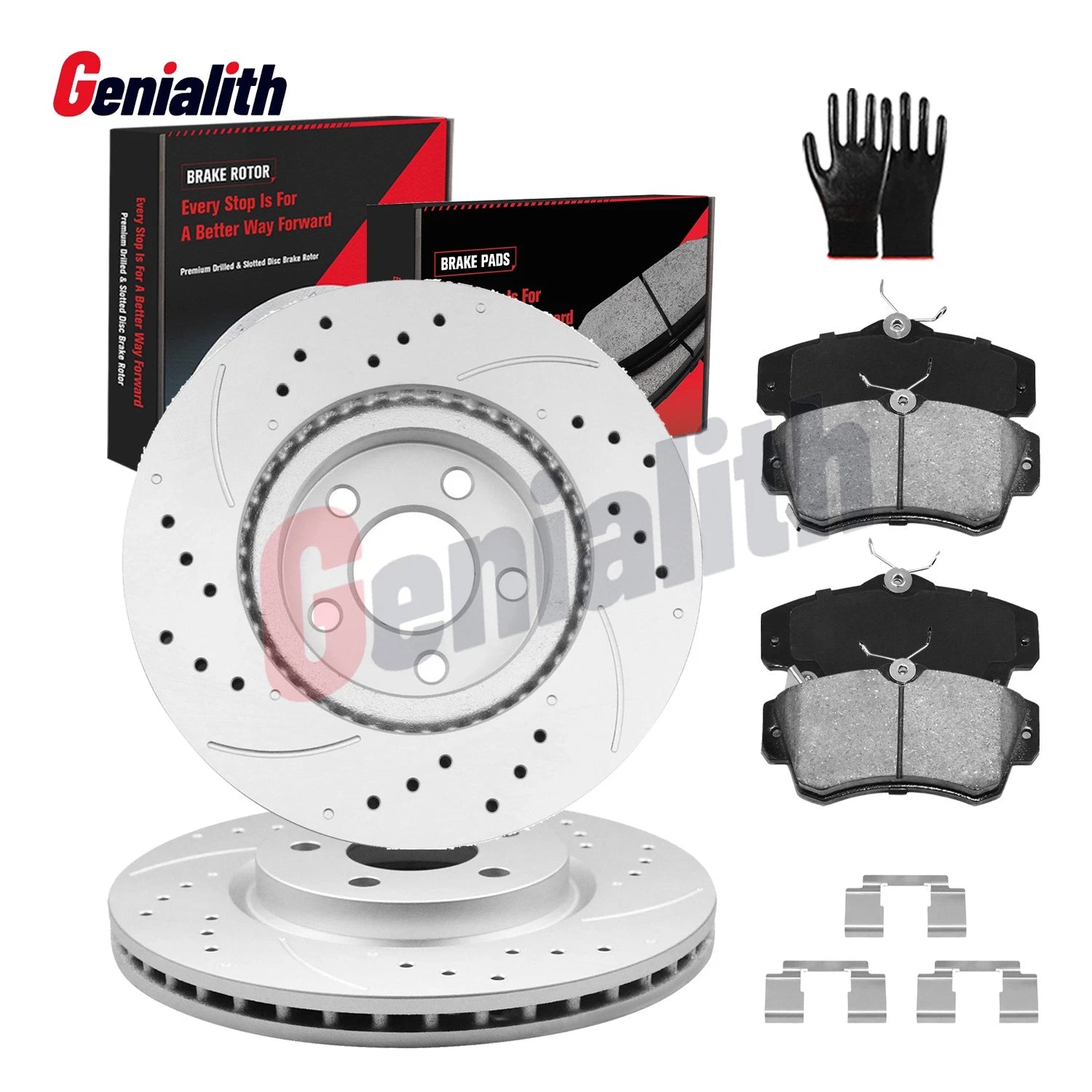 Front Drilled Brake Rotors & Ceramic Pads for PT Cruiser (2001–2010)