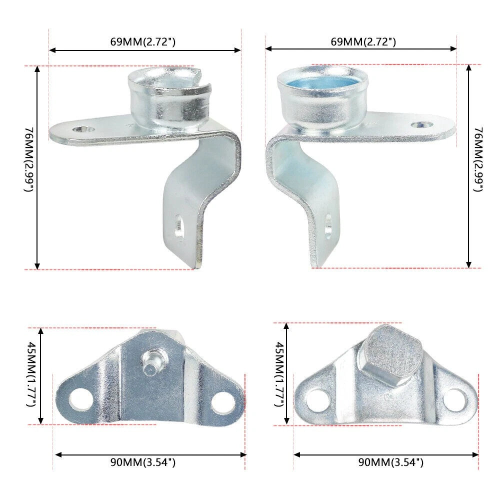 Tailgate Hinge Kit for Chevy Silverado Sierra (1999–2007)